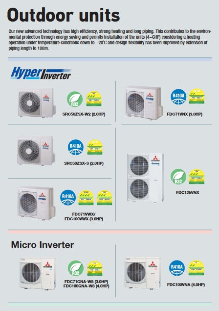 FDT71YA-W8 / SCM40YS-W (27,000 BTU) 5 TICKS MITSUBISHI HEAVY INDUSTRIES CEILING CASSETTE R32 INVERTER AIRCON - SUPPLY ONLY