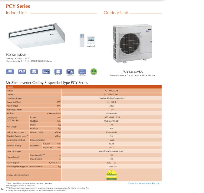 MITSUBISHI ELECTRIC AIRCON R32 MR SLIM INVERTER CASSETTE / DUCTED / SUSPENDED- SUPPLY ONLY / ESG / CLIMATE VOUCHER