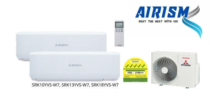 MITSUBISHI HEAVY INDUSTRIES SYSTEM 2 R32 INVERTER AIRCON (5 TICKS) - SUPPLY ONLY