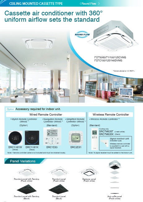 DAIKIN AIRCON INVERTER CEILING CASSETTE (36,000 BTU/HR) - SUPPLY ONLY