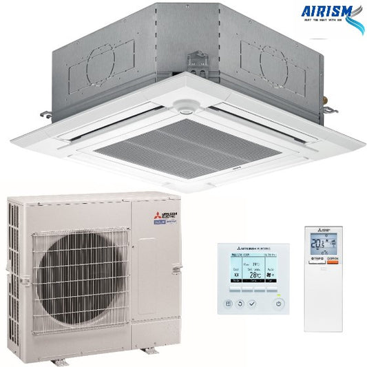 PUY-M125VKA / PLY-M125EA (42,000 BTU) MITSUBISHI ELECTRIC CEILING CASSETTE MR SLIM R32 INVERTER AIRCON - SUPPLY ONLY